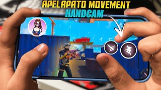 MOBILE APELAPATO 1 VS 4 MOVEMENT HANDCAM  Movement Speed Trick  Apelapato Trick  Free Fire [upl. by Arual]