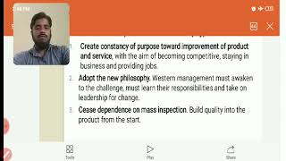 Contribution of W Edwards Deming in Total Quality Management [upl. by Eiblehs]