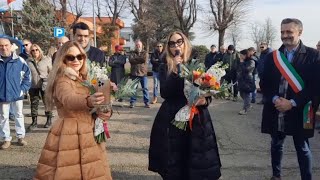 Protesta dei trattori a Tortona cera anche Ornella Muti [upl. by Laughton637]