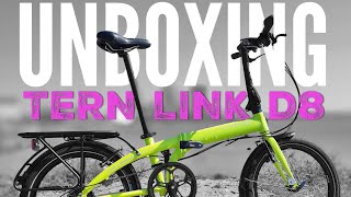 Tern Link D8 Folding Bike Unboxing [upl. by Goodrich]