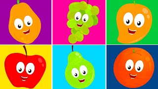 Ten Little Fruits  Learning Song amp Rhymes for Toddler [upl. by Enaujed30]