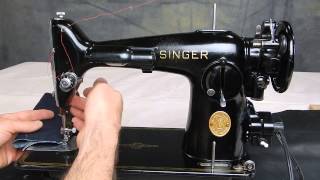 Singer 201 2 1948 A fully functional antique Works better than new sewing machines [upl. by Dodwell]