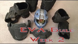 Mark VI Halo Armor EVA Foam Build  Week 2 [upl. by Ilzel]