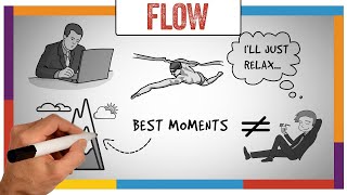 Flow Summary amp Review Mihaly Csikszentmihalyi  ANIMATED [upl. by Caldeira]