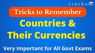 GK Tricks Countries amp Currencies  Tricks to Remember  Very Important for All Govt Exams [upl. by Katusha298]