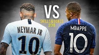 Kylian Mbappé vs Neymar Jr • Skills amp Goals 201819 [upl. by Phene]