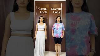 Navratri outfits 15 mix and match ✨shorts outfoutfits fashion navratri [upl. by Ridan757]