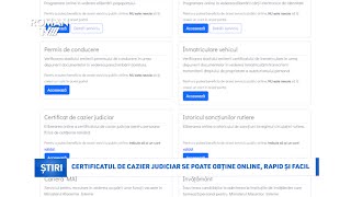 Certificatul de cazier judiciar se poate obține online rapid și facil [upl. by Tocci]