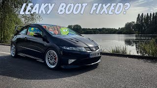 Honda Civic FN2 Type R  Fixing my leaky boot [upl. by Yahsed]