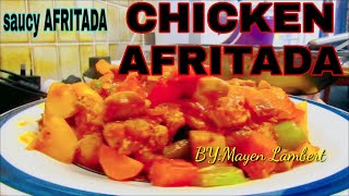 HOW TO COOK CHICKEN AFRITADA2022SAUCY AFRITADA WITH VEGETABLESCOOKINGsimpolCHICKEN RECIPE [upl. by Kyla]