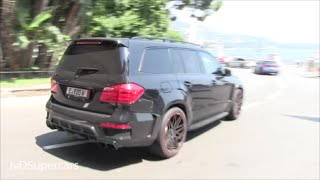 Brabus GL B63S 700 Widestar in Monaco  Exhaust Sound [upl. by Ertemed]