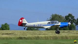 Messerschmitt Bf108 A201HBHEB  Airshow Fricktal Schupfart 2018 [upl. by Ammej]