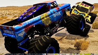 Top 10 Extreme Monster Truck Crashes NailBiting Race Moments [upl. by Atener]