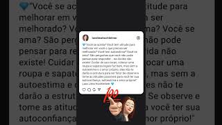 Se amar autoconhecimento autoestima autoconfiança amorproprio desenvolvimentopessoal reflexao [upl. by Orel]