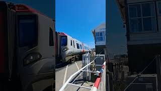 Chester to Llandudno train at Deganwy level crossing [upl. by Roarke865]