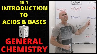 161 Introduction to Acids and Bases  General Chemistry [upl. by Offen822]