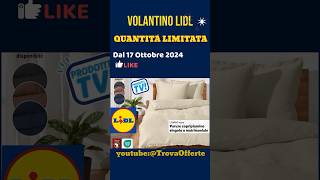 volantino LIDL 17 ottobre ✅ Quantità Limitata 🔥 Offerte casa biancheria e SilverCrest lidl short [upl. by Aneelak]