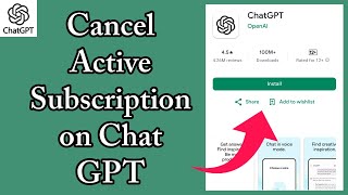 How to Cancel Your Existing Subscription on ChatGPT 2024 [upl. by Yeclehc]