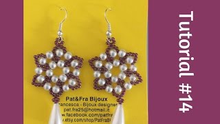 TUTORIAL PERLINE 14 principianti  Orecchini Diletta Beading tutorial [upl. by Charyl]