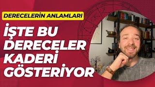 ASTROLOJİDE DERECELERİN ANLAMLARI 👀 DERECELER VE DOĞUM HARİTASI [upl. by Kreitman]