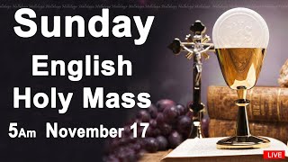 Catholic Mass Today I Daily Holy Mass I Sunday November 17 2024 I English Holy Mass I 500 AM [upl. by Adyaj]