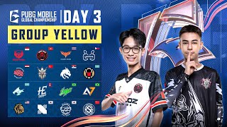 EN 2024 PMGC League  Group Yellow Day 3  PUBG MOBILE Global Championship [upl. by Htebirol]