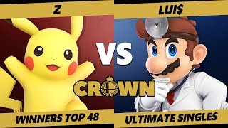 Crown 2019 SSBU  Z Pikachu Vs Lui Dr Mario Smash Ultimate Tournament Top 48 [upl. by Ained]