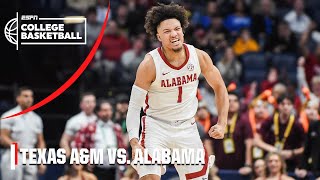 Alabama DOMINATES Texas AampM  Full Game Highlights  ESPN College Basketball [upl. by Llener]