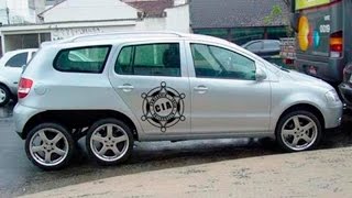 Carros Tunados Modificações Engraçadas 5 [upl. by Kenway]