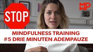 Mindfulness Training 4 Drie minuten adempauze [upl. by Nyluqcaj]