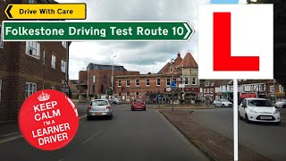 Driving Follkestone Test Route 10 [upl. by Hewitt219]