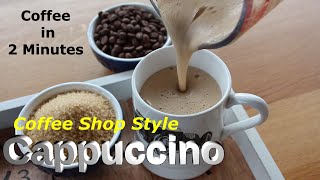 How to Make Frothy Foamy Cappuccino at Home with BRU Nescafe Instant Coffee Powder amp Hand Mixer [upl. by Ahsratal]