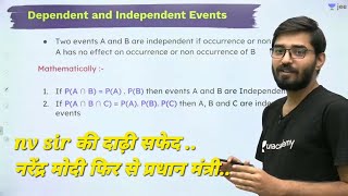 Dependent amp Independent eventsMutually exclusive Exhaustive event Probability jeemainnta [upl. by Nitaj]