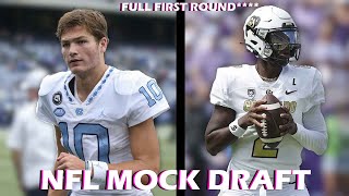 2024 NFL Mock Draft FULL FIRST ROUND [upl. by Anissa]