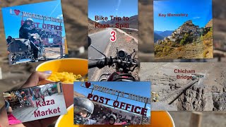 Day3 Kaza Spiti Circuit Bike Trip Our 1st Trip Spiti Explored biketour biketrip himachal [upl. by Suertemed]