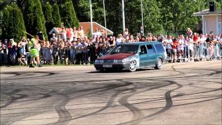 nossebro power meet 2011 burnout tävling [upl. by Asaert]