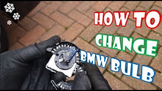 How to change a BMW f10 headlight bulb D1S 535i f10 howto [upl. by Gnem]