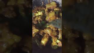 Gobi capsicum fry song hindisong youtubeshorts shrotsyt shrots [upl. by Enyrb]