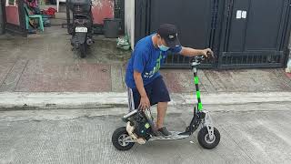 evo uberscoot powerboard test drive 7163cc 2stroke [upl. by Lanfri]