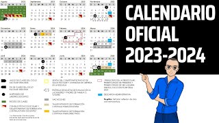 OFICIAL 📆 Calendario escolar 20232024 [upl. by Lehcar957]