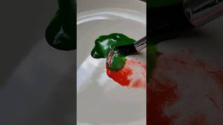 Watercolor Color Mixing  COMPLIMENTARY COLORS green red colormixing [upl. by Shaughn]