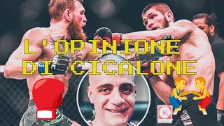 Khabib vs Mcgregor l’opinione di Cicalone [upl. by Ennaecarg]