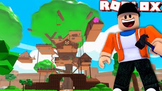 my treehouse has a pool and a gym  Roblox [upl. by Eillor951]