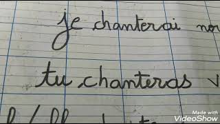 conjuguer le verbe chanter au futur [upl. by Eiclek]