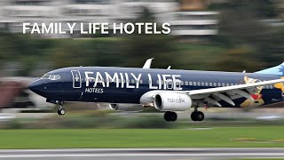 THOMSON FAMILY LIFE HOTELS BOEING 737800 AT INNSBRUCK [upl. by Gail]