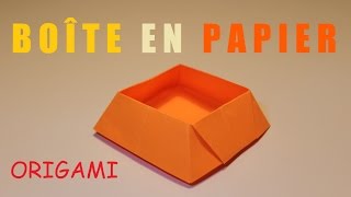 Comment faire une boite en papier  Facile Origami Tuto [upl. by Henryetta]