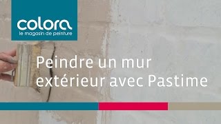 Peindre un mur extérieur avec Pastime  comment faire [upl. by Namra]