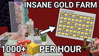 OLD VERSION Minecraft Insane Gold XP Farm Tutorial  145000 Items Per Hour Singleplayer [upl. by Millman]