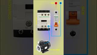 Single Phase Motor Control Without Contactor electrical electricalcomponent [upl. by Llydnek]