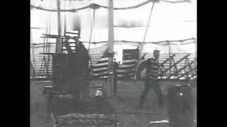 Leaping Dogs at Gentrys Circus 1900 Vitagraph [upl. by Namhcan]